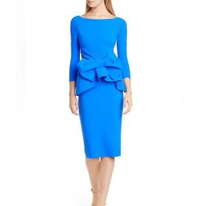 Chiara Boni La Petite Robe Yolonda Scuba Midi Dress 4 Blue